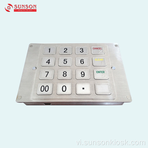 Pinpad được mã hóa kích thước đầy đủ cho Kiosk thanh toán không người lái